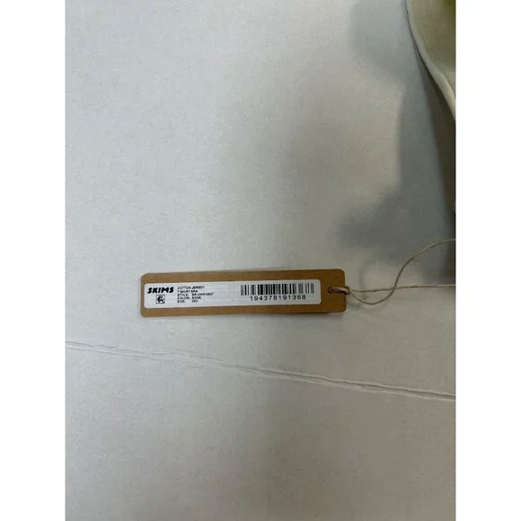 SKIMS Cotton Jersey T-Shirt Bra Bone Size 36D NWT - Picture 6 of 7